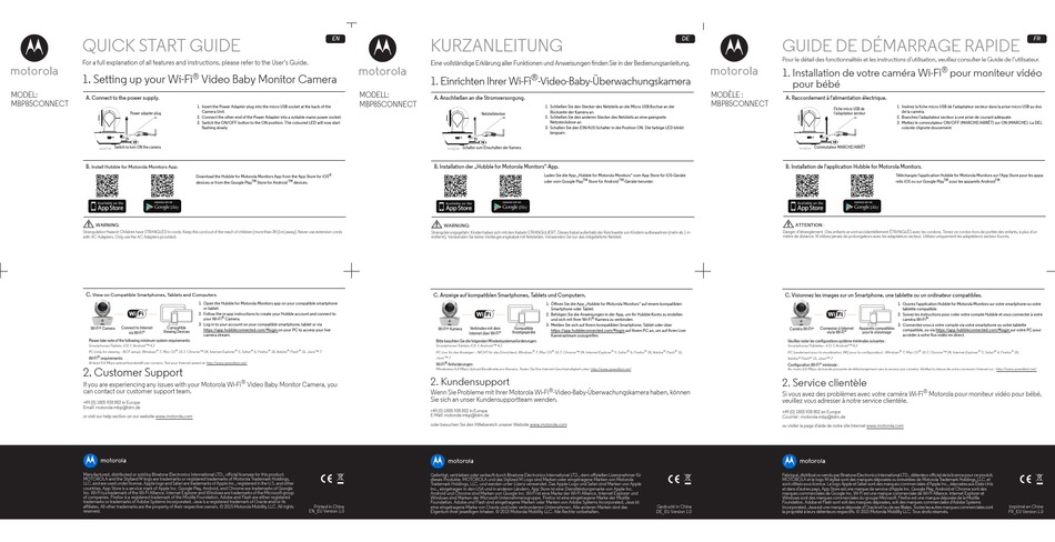 Motorola Mbp85connect Quick Start Manual Pdf Download Manualslib