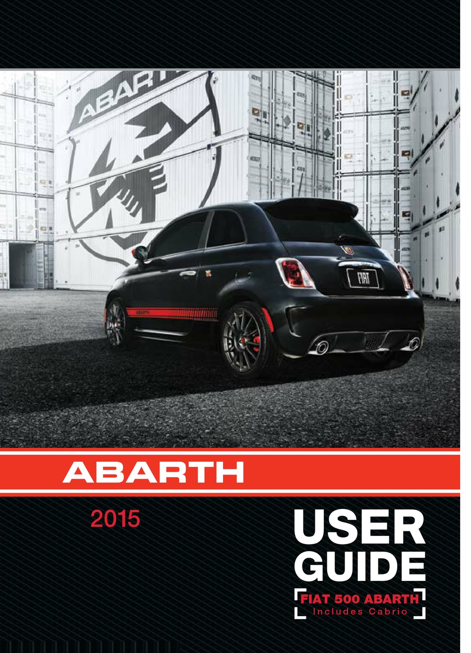 FIAT 500 ABARTH 2015 USER MANUAL Pdf Download | ManualsLib