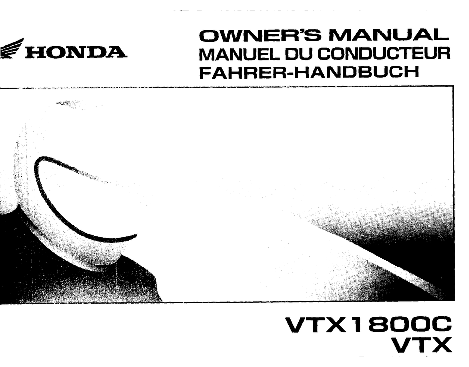 Honda 2004 VTX1800C ACE Owner Manual 04 