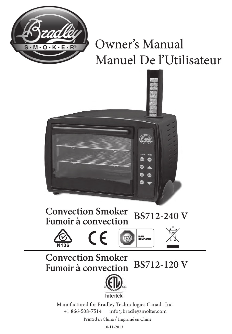 BRADLEY SMOKER BS712 OWNER'S MANUAL Pdf Download | ManualsLib