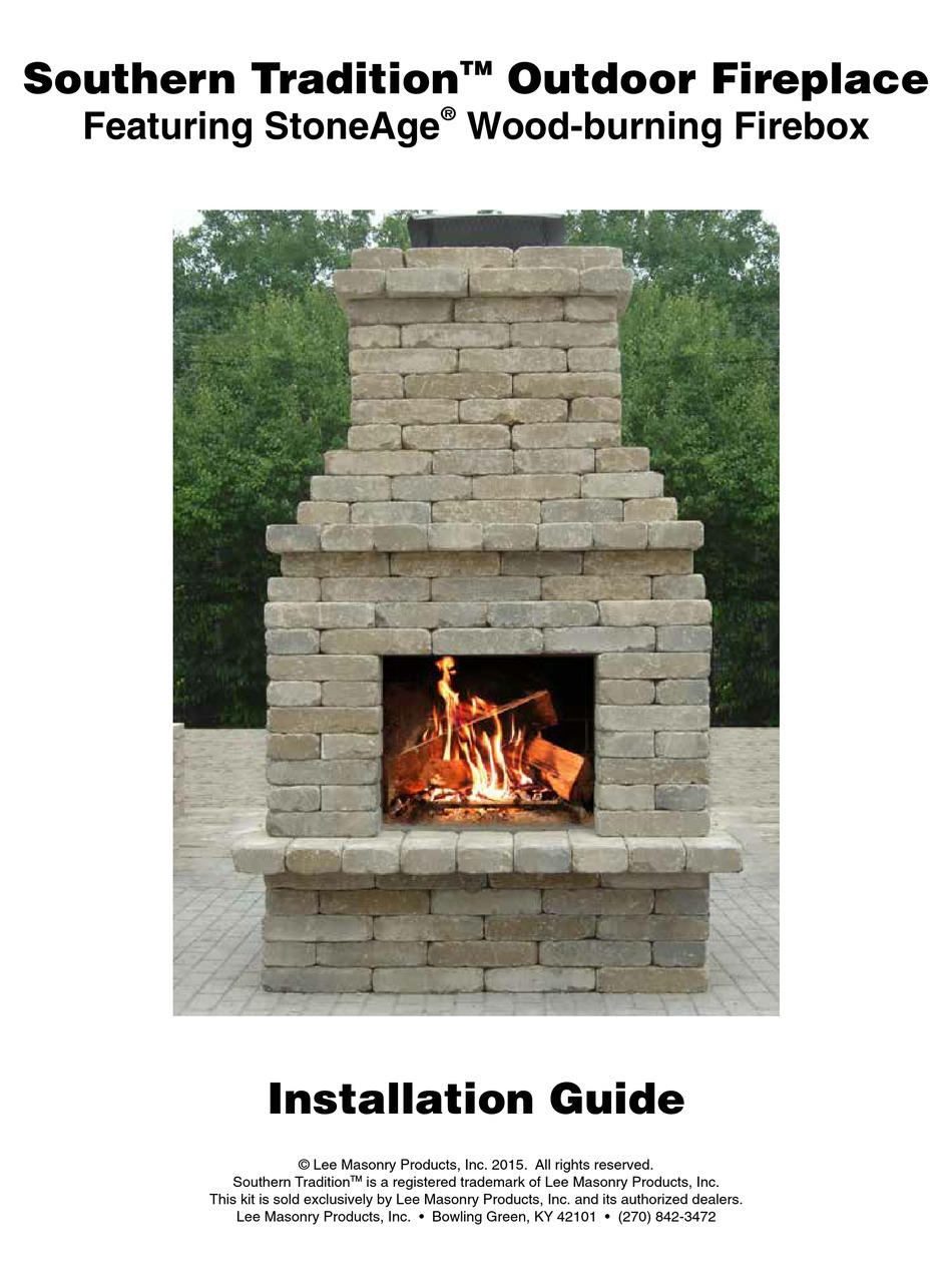 LEE MASONRY PRODUCTS SOUTHERN TRADITION INSTALLATION MANUAL Pdf