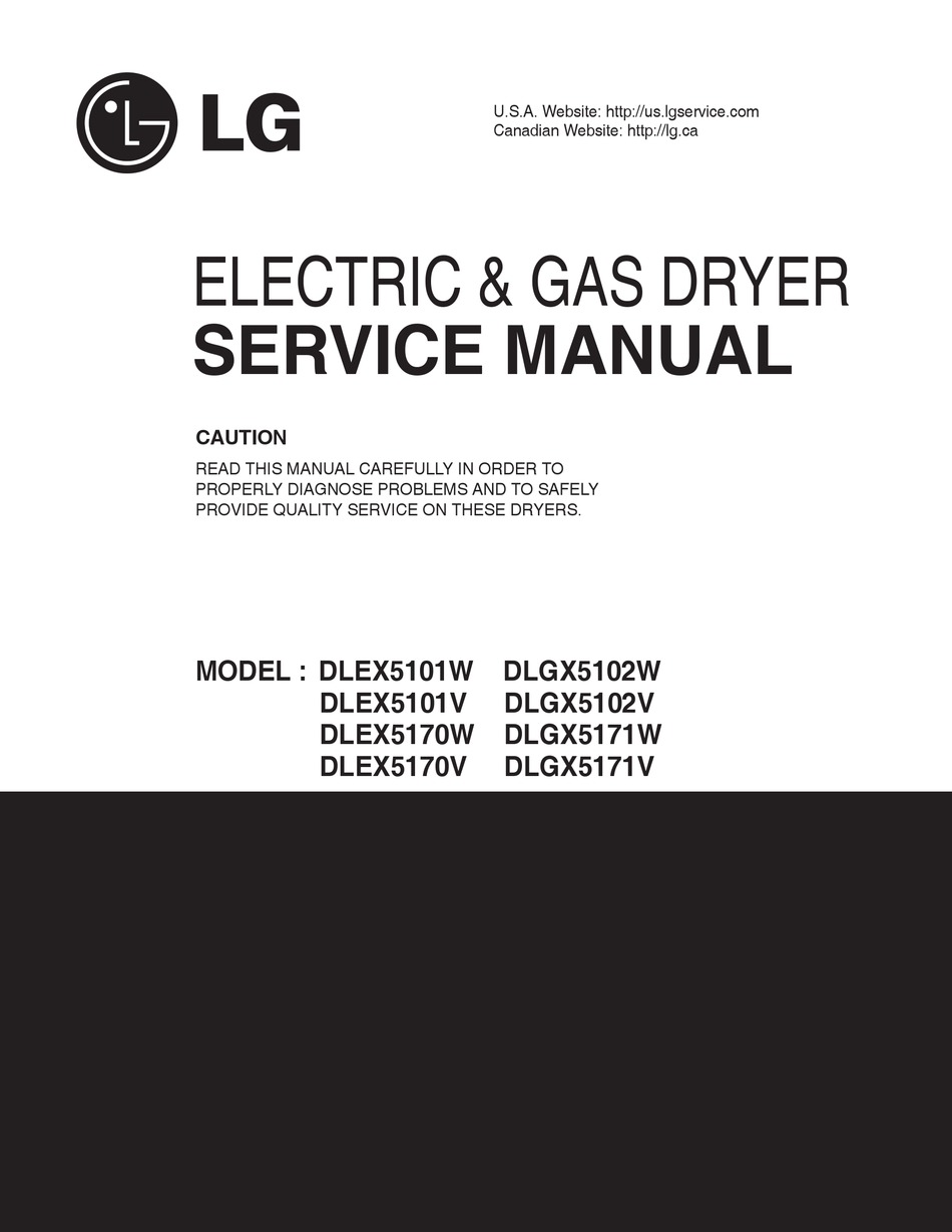 LG DLEX5101W SERVICE MANUAL Pdf Download | ManualsLib