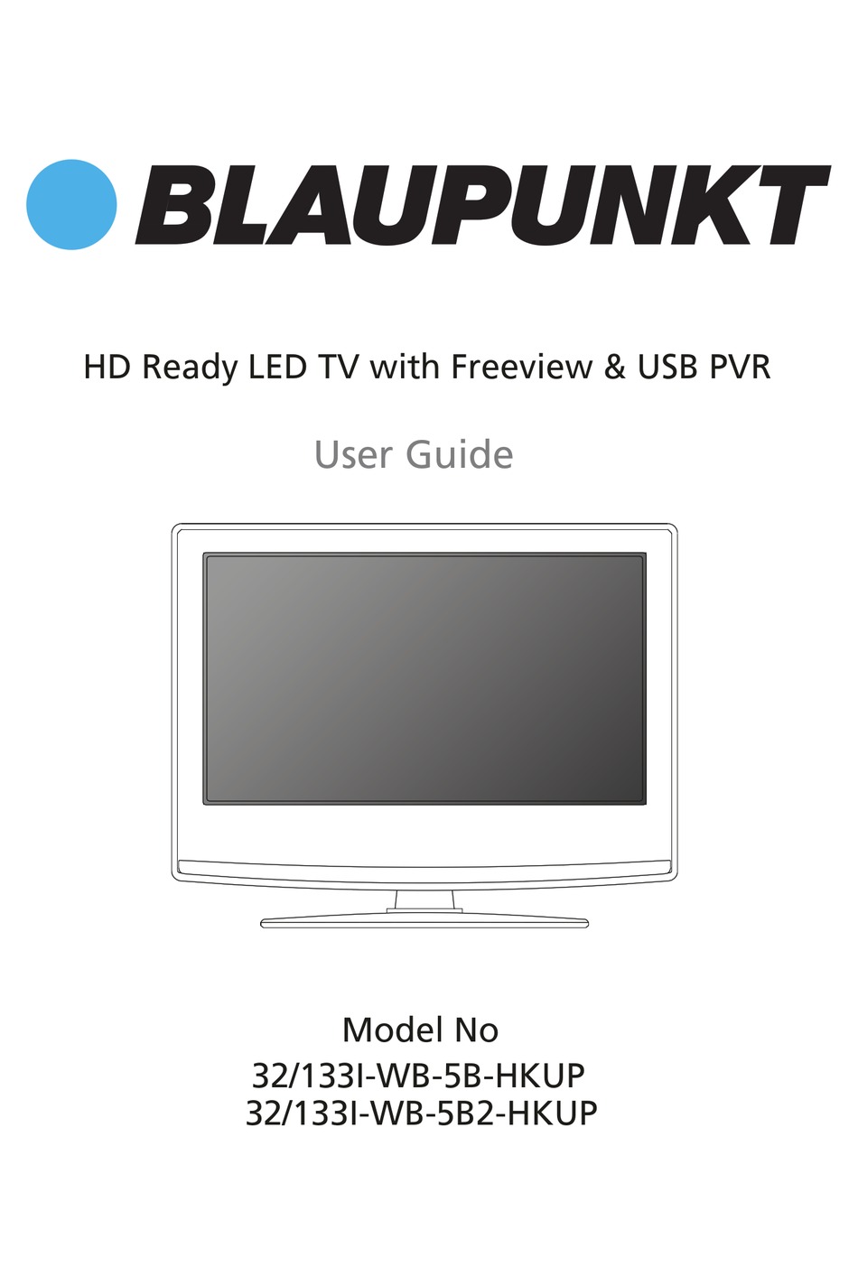 BLAUPUNKT 32/133I-WB-5B-HKUP USER MANUAL Pdf Download | ManualsLib