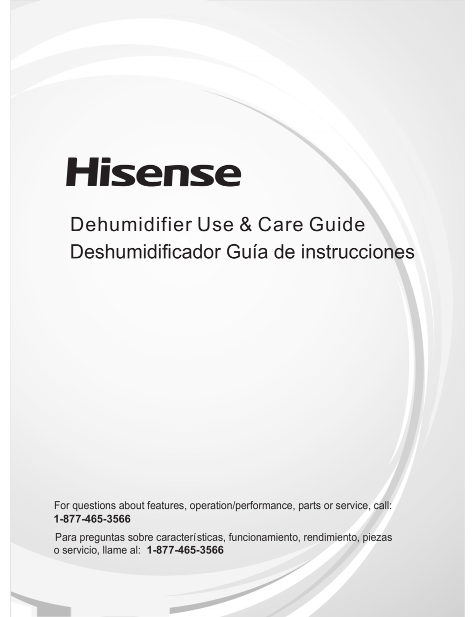 HISENSE DH35K1SCLE USE & CARE MANUAL Pdf Download | ManualsLib