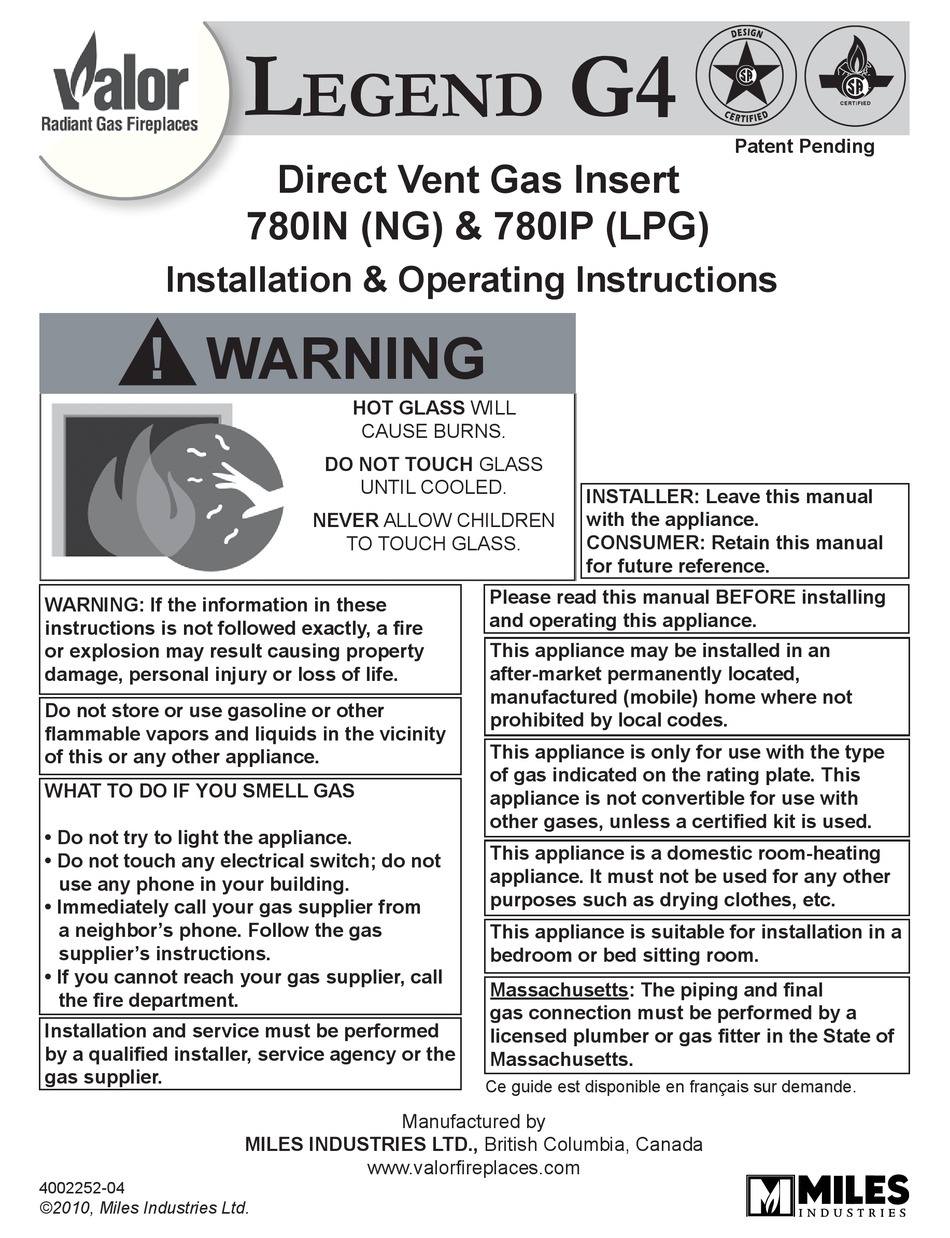 Valor Legend G4 780in Installation Operating Instructions Manual Pdf Download Manualslib Valor Legend G4 780in Installation Operating Instructions Manual Pdf Download Manualslib