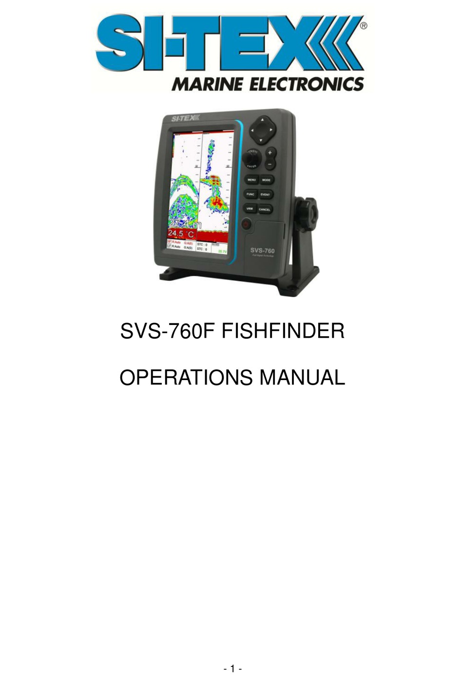Sonar Fish Finder 3.2 Inch Colorful Screen Cable 9m Echo Sounder