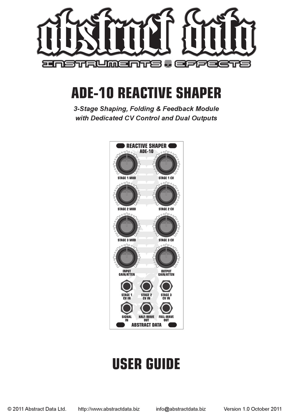 ABSTRACT DATA ADE10 USER MANUAL Pdf Download ManualsLib