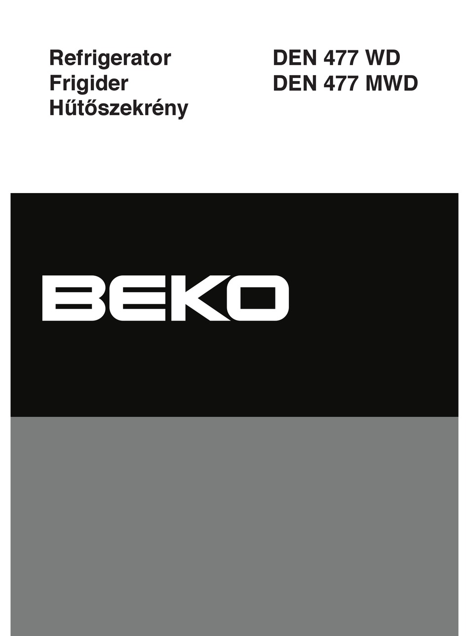 thermometer First Canada BEKO DEN 477 WD INSTRUCTION MANUAL Pdf Download | ManualsLib