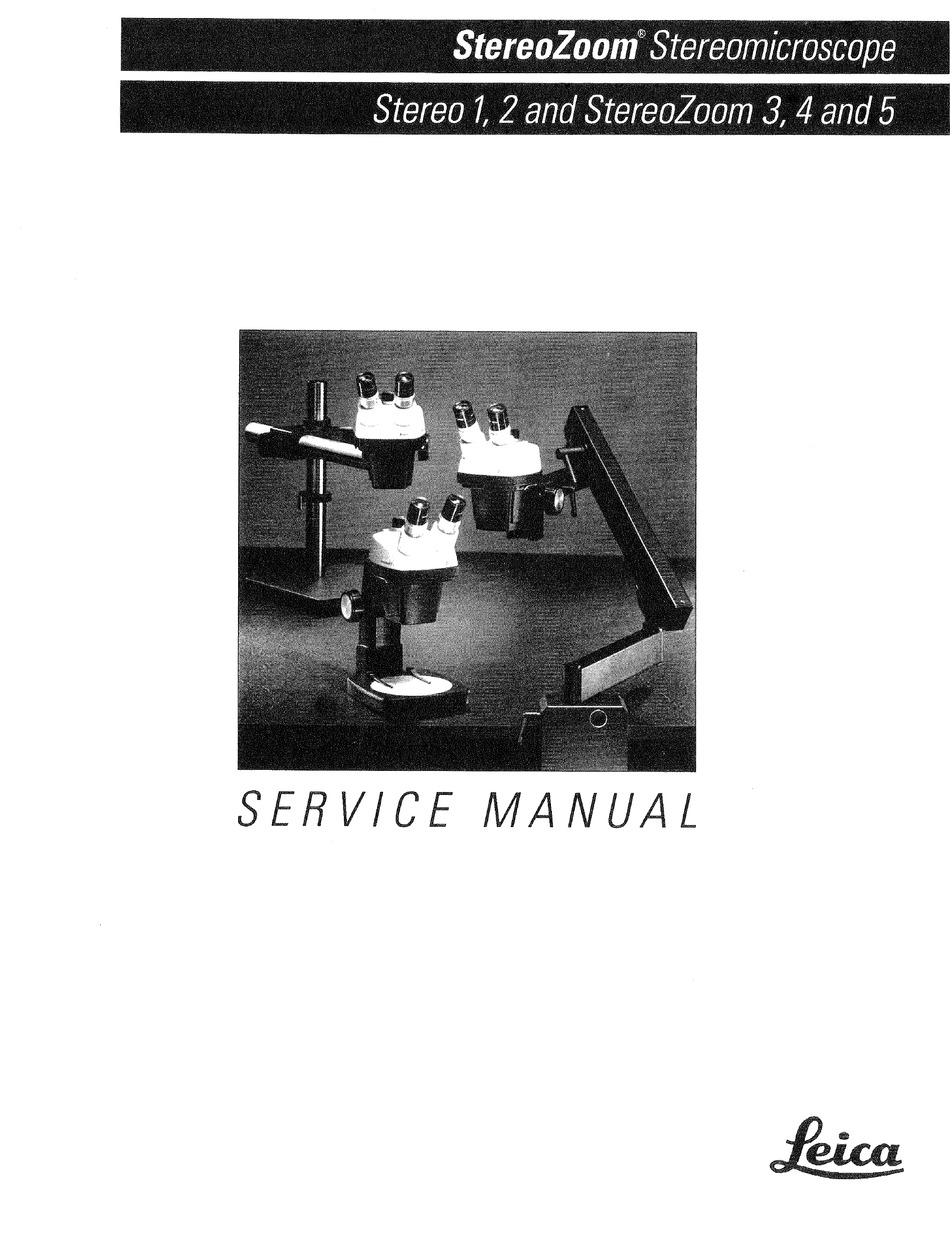 LEICA STEREO 1 SERVICE MANUAL Pdf Download ManualsLib