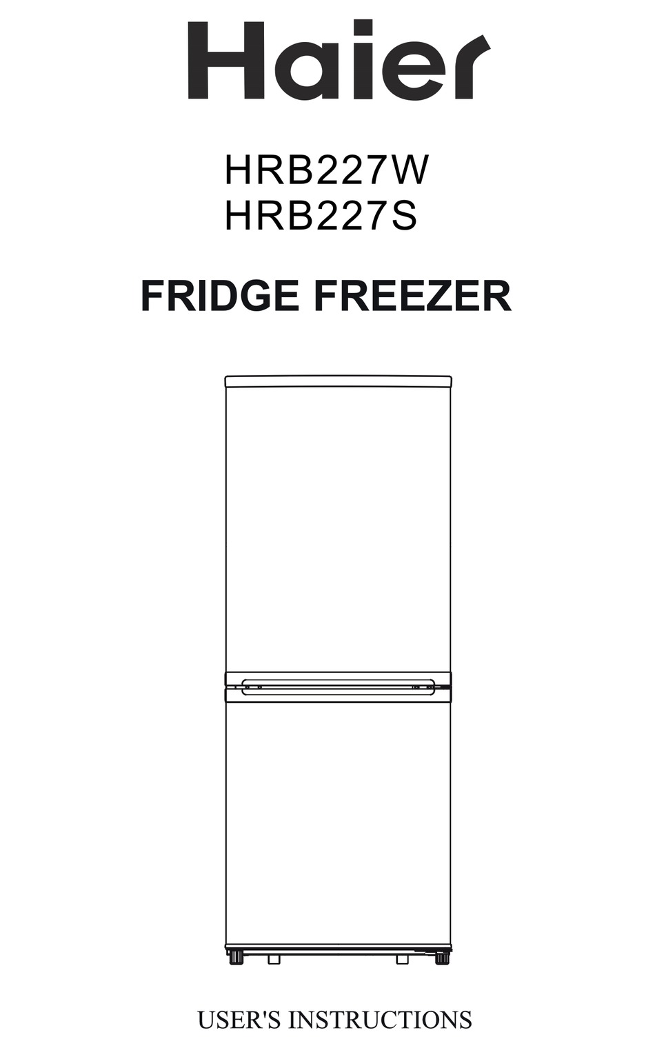 Haier Hrb227w User Instructions Pdf Download Manualslib