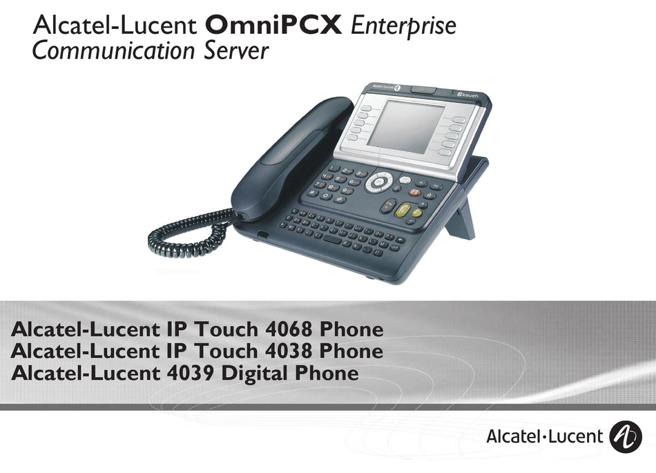 ALCATEL-LUCENT OMNIPCX ENTERPRISE IP TOUCH 4068 USER MANUAL Pdf
