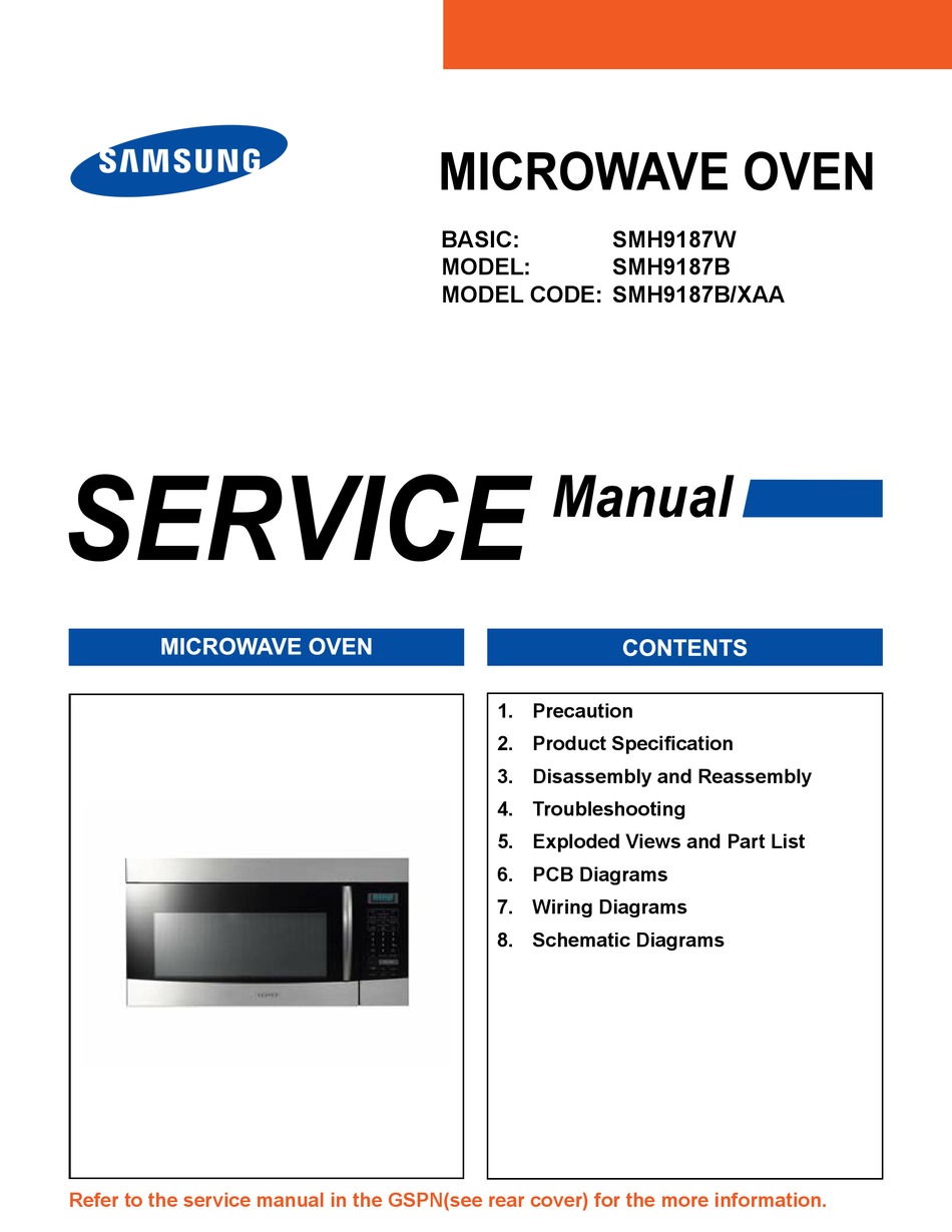 SAMSUNG SMH9187B/XAA SERVICE MANUAL Pdf Download | ManualsLib