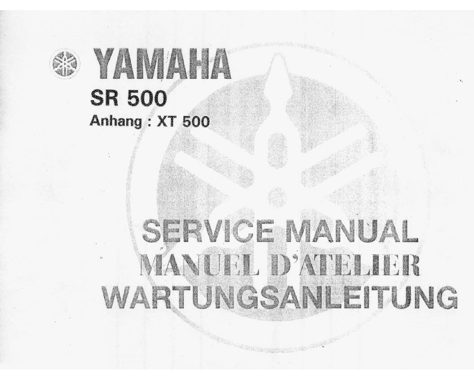 Yamaha SR500 Batería desmontaje e instalación de ADVERTENCIA DE PRECAUCIÓN ETIQUETA 2 