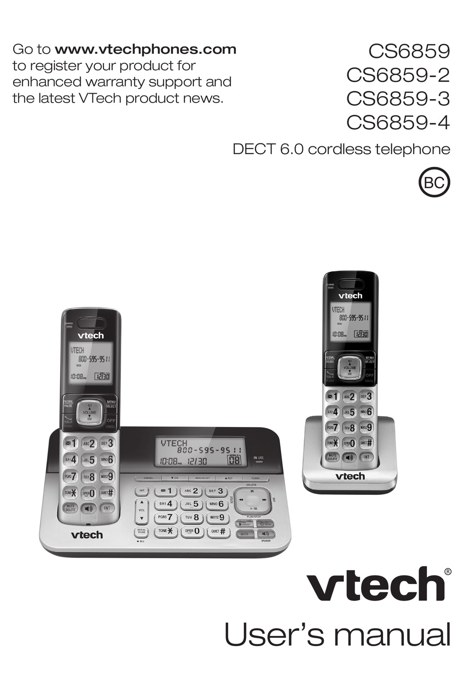 Téléphone sans fil DECT 6.0 CS6929 de VTech
