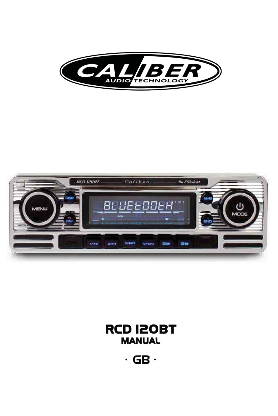 Autoradio Bluetooth RCD231BT 4x75W Caliber 