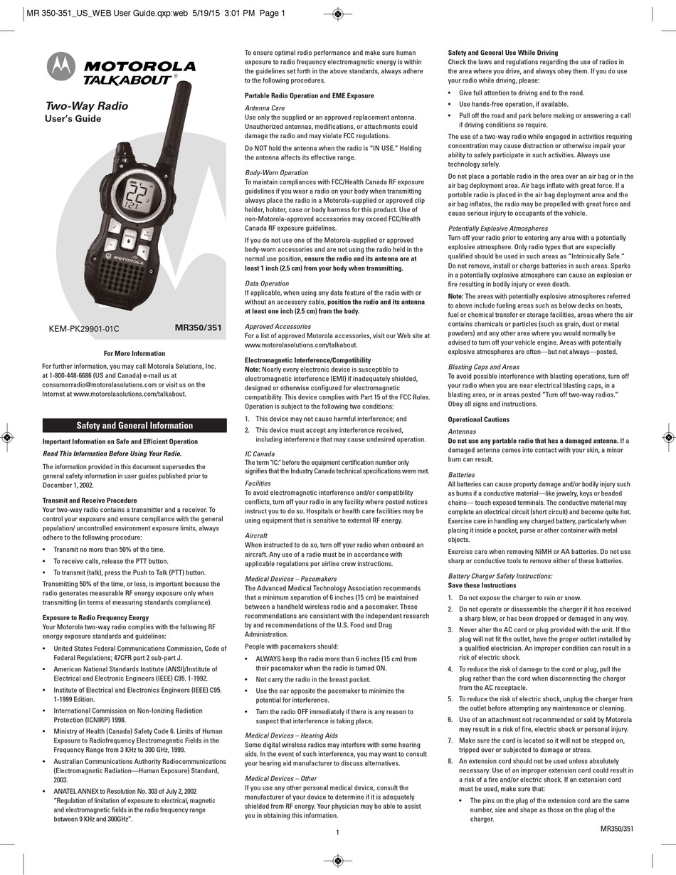 Motorola Mr350 User Manual Pdf Download Manualslib