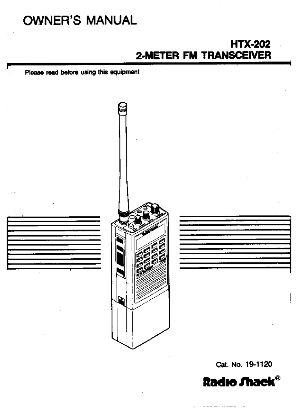RADIO SHACK HTX202 OWNER'S MANUAL Pdf Download ManualsLib