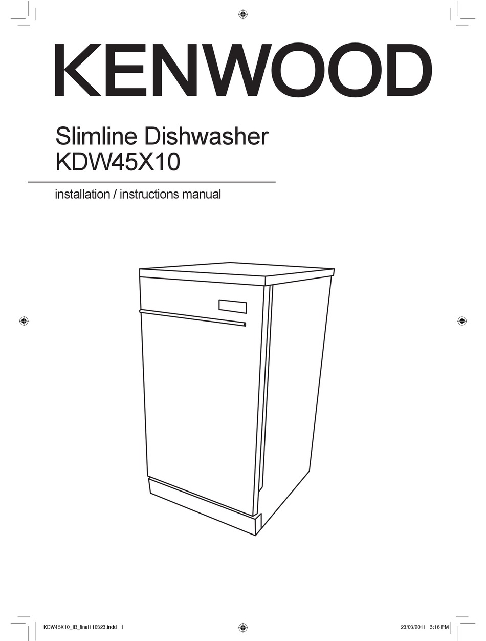 kenwood integrated dishwasher handbook template