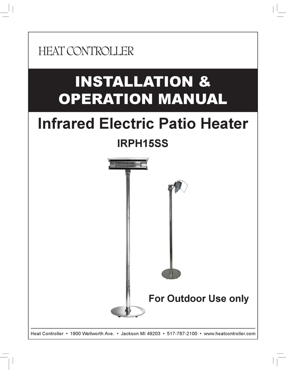 HEAT CONTROLLER IRPH15SS INSTALLATION & OPERATION MANUAL Pdf Download