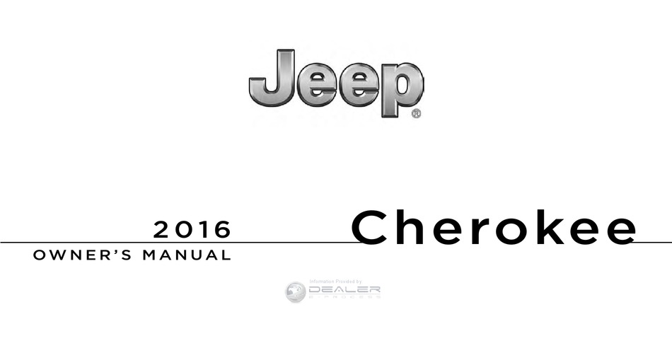 JEEP 2016 CHEROKEE OWNER'S MANUAL Pdf Download | ManualsLib