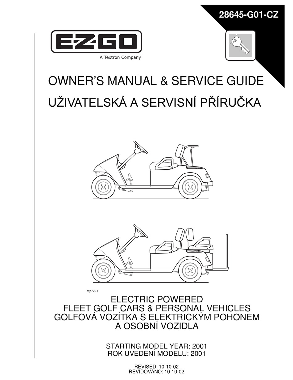 EZGO FREEDOM OWNER'S MANUAL AND SERVICE MANUAL Pdf Download ManualsLib