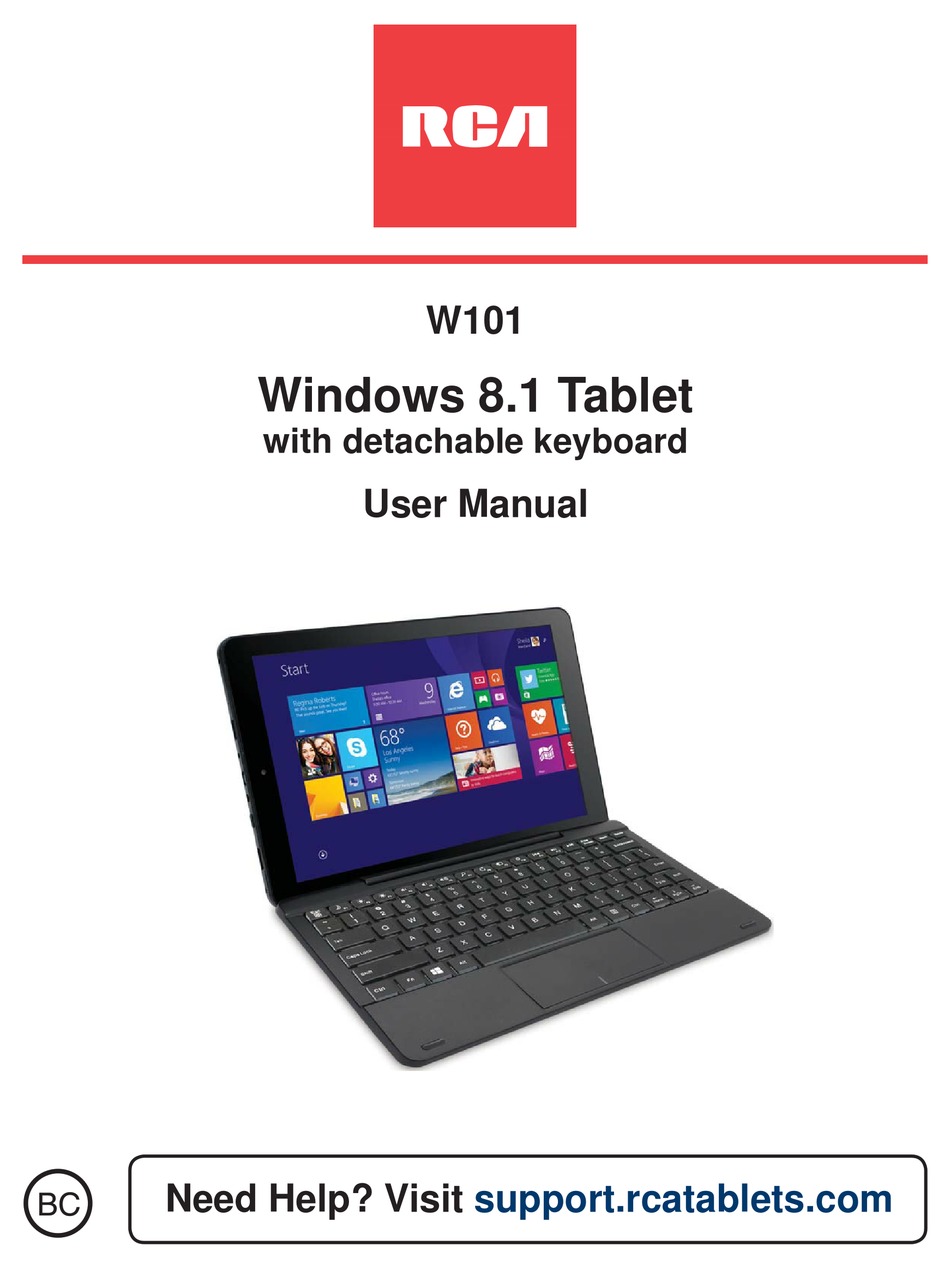 Rca W101 User Manual Pdf Download Manualslib