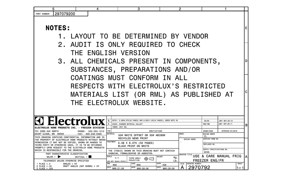 FRIGIDAIRE 2970792 USE & CARE MANUAL Pdf Download | ManualsLib