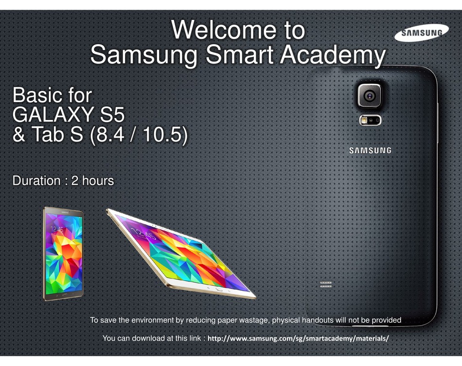 SAMSUNG GALAXY S5 BASICS HANDBOOK MANUAL Pdf Download ManualsLib