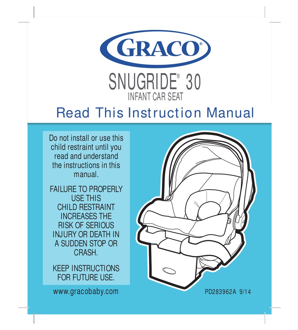 Graco Snugride 30 Instruction Manual, How To Install Car Seat Base Graco Snugride 30