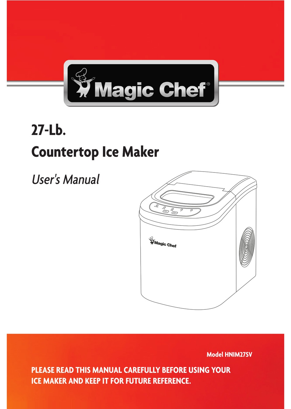 Magic Chef Hnim27sv User Manual Pdf, Magic Chef Countertop Ice Maker