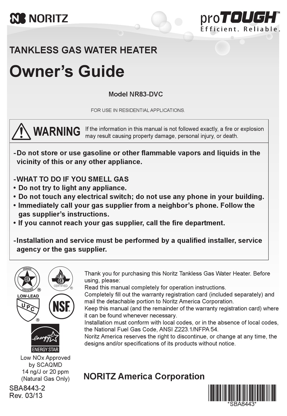 NORITZ PROTOUGH NR83-DVC OWNER'S MANUAL Pdf Download | ManualsLib
