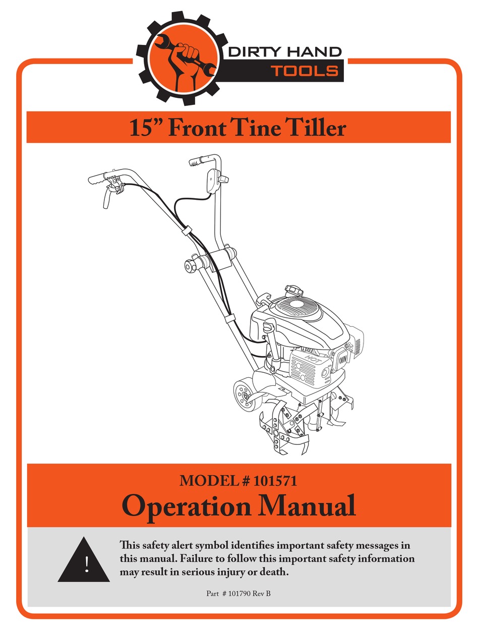 DIRTY HAND TOOLS 101571 OPERATION MANUAL Pdf Download ManualsLib