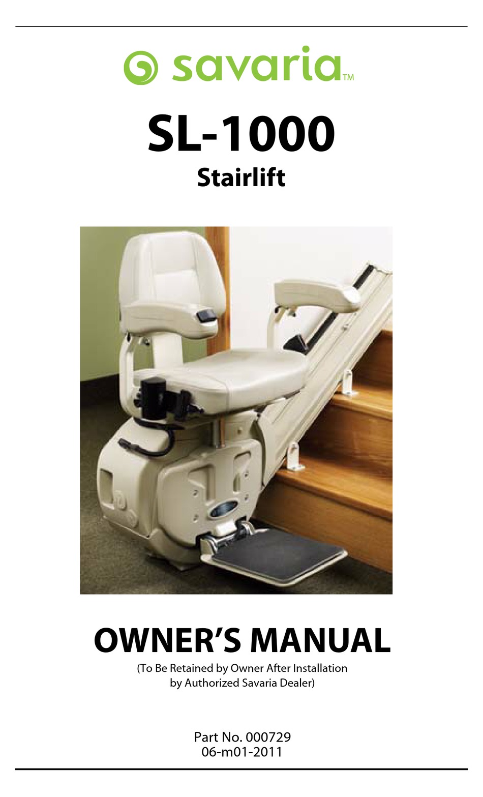 SAVARIA SL-1000 OWNER'S MANUAL Pdf Download | ManualsLib