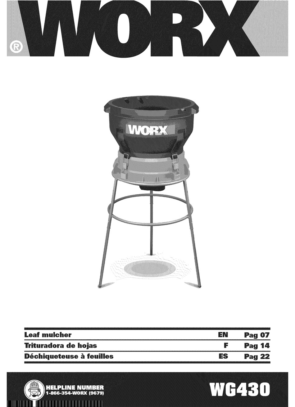 WORX WG430 USER MANUAL Pdf Download | ManualsLib