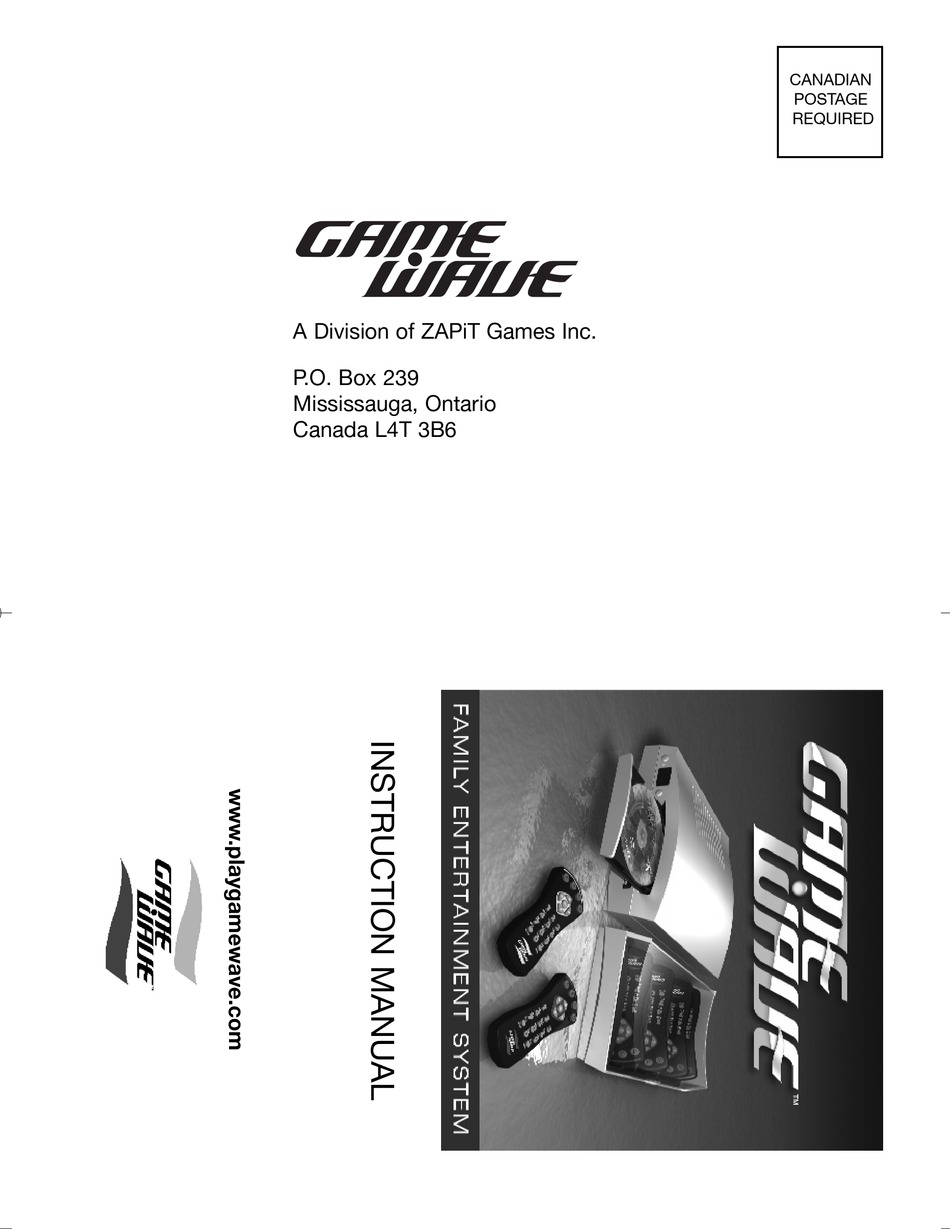 ZAPIT GAME WAVE INSTRUCTION MANUAL Pdf Download | ManualsLib
