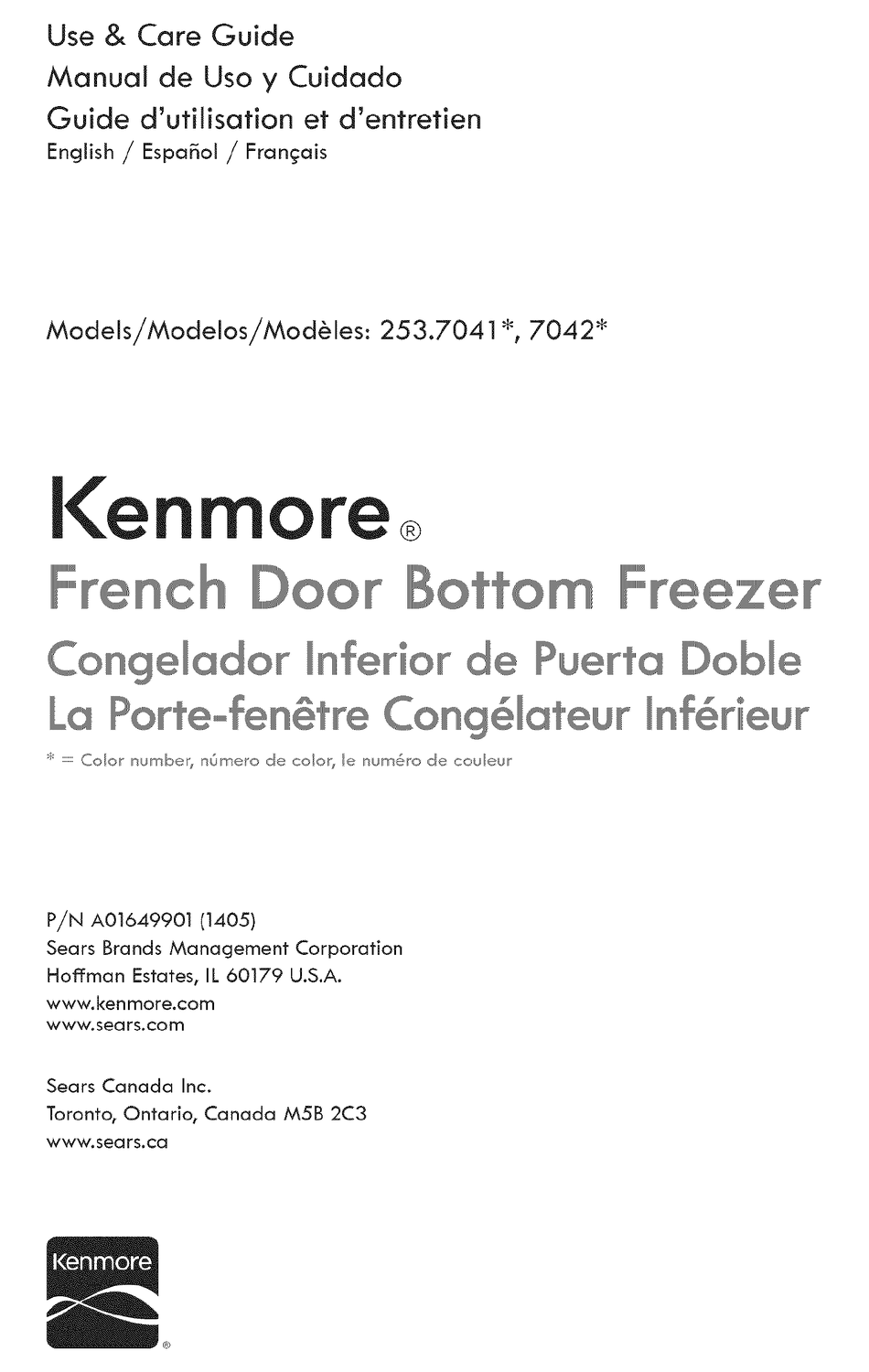 kenmore 253 size