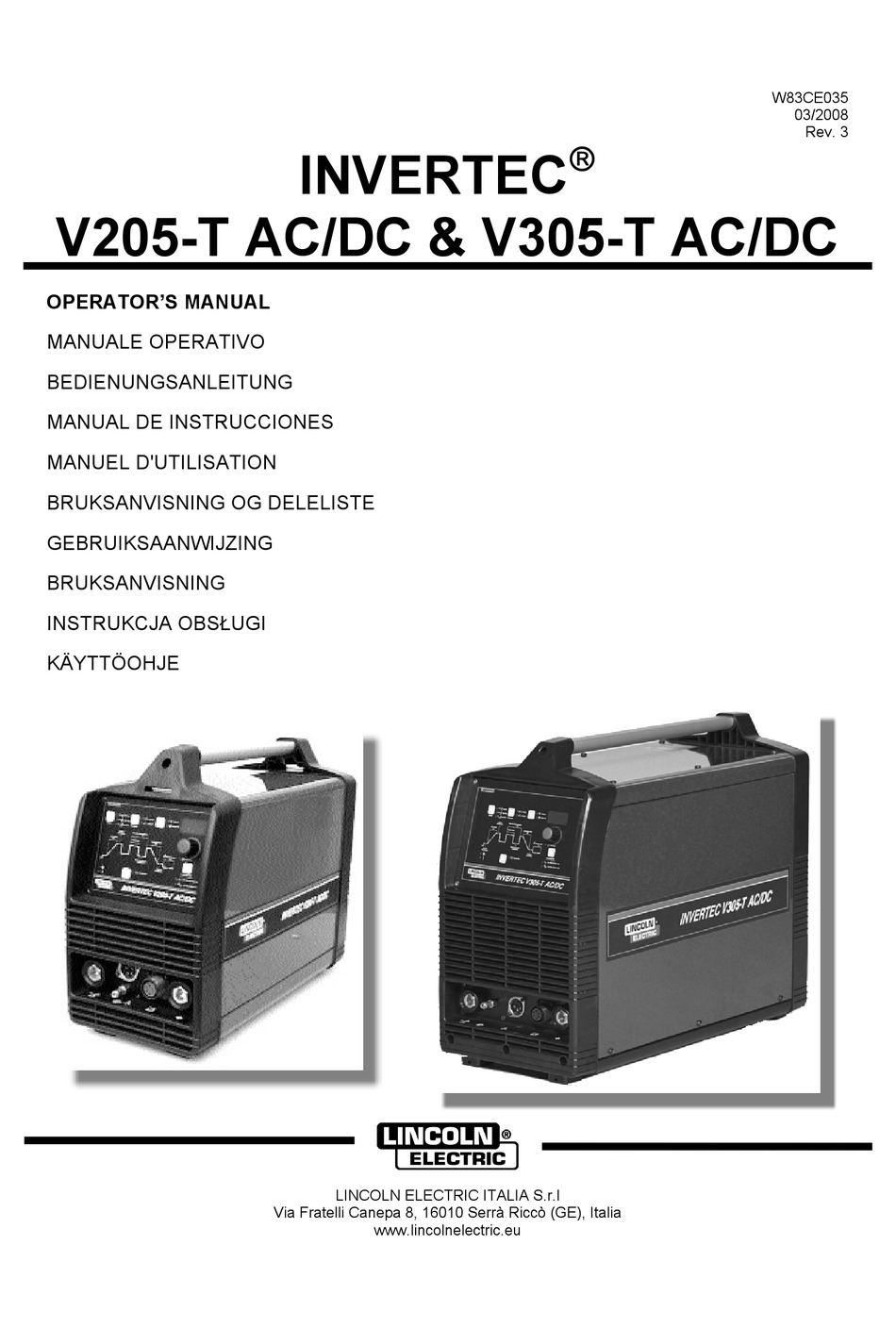 Invertec V205 T Ac Dc Anciens Et Reunions