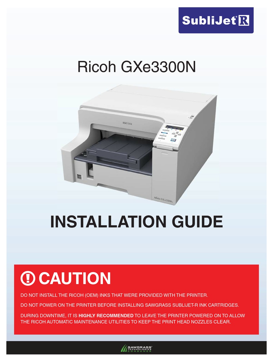 RICOH GXE3300N INSTALLATION MANUAL Pdf Download | ManualsLib