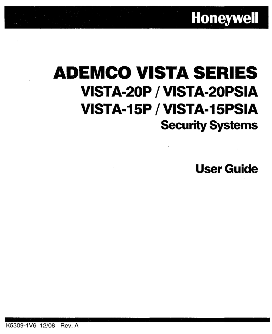 HONEYWELL VISTA 20P USER MANUAL Pdf Download ManuaLib honeywell-vista-20p-user-manual-pdf-download-manualib
