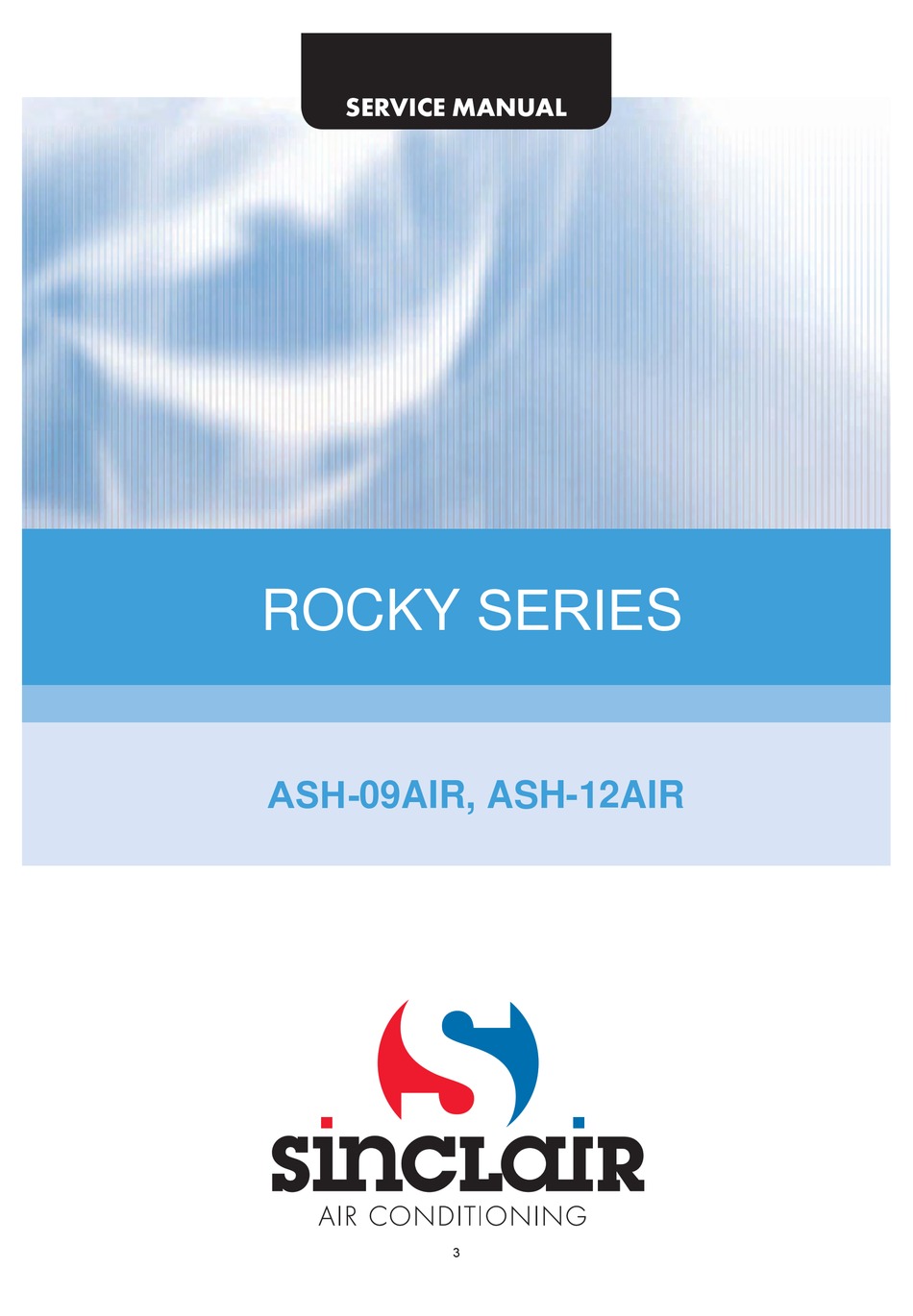 SINCLAIR ROCKY SERIES ASH09AIR SERVICE MANUAL Pdf Download ManualsLib