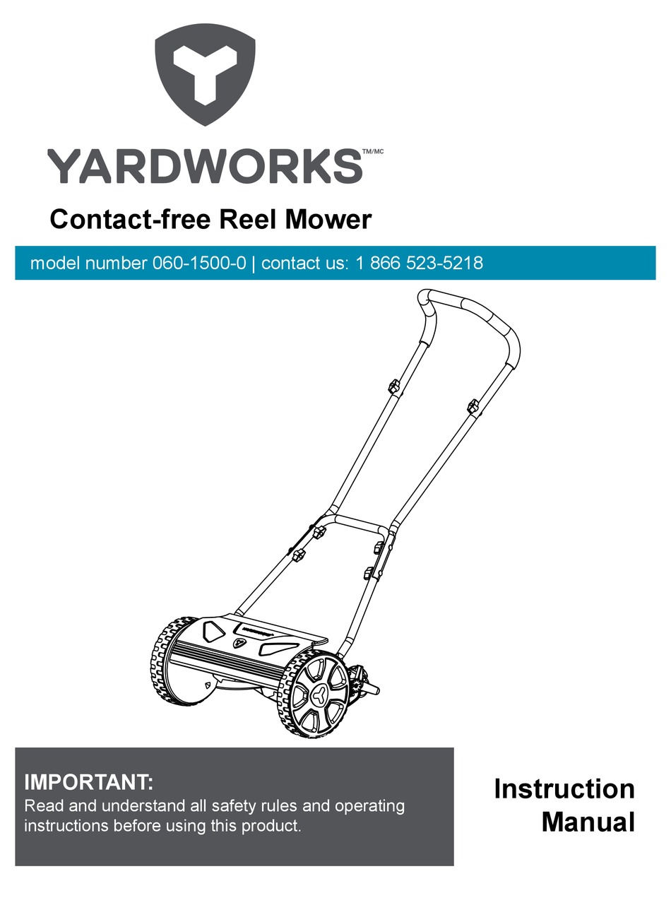 Yardworks 14 reel online mower