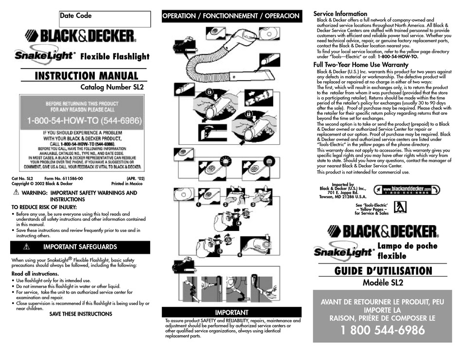 User manual Black & Decker IR02V (English - 24 pages)