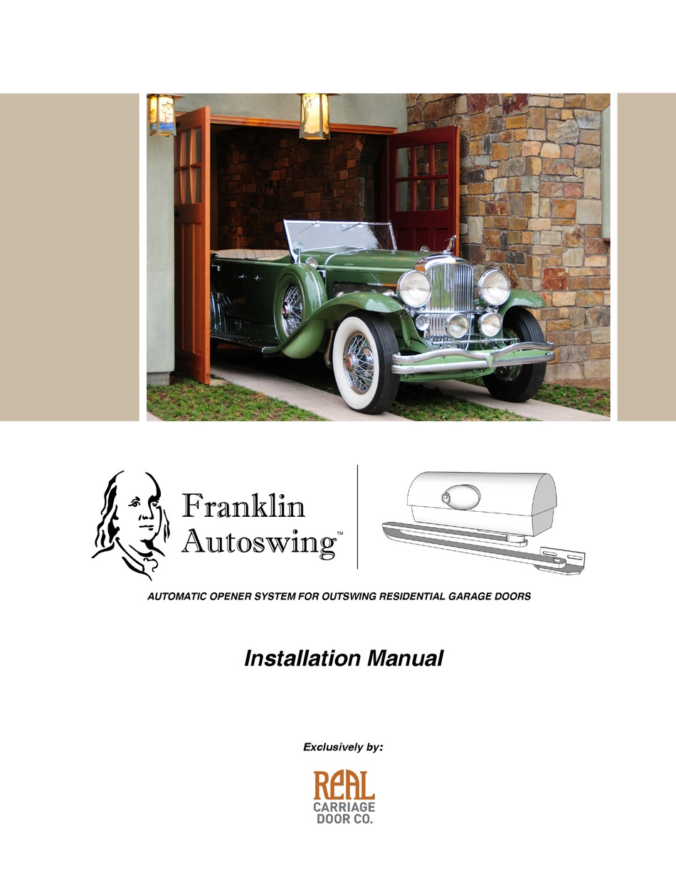 REAL FRANKLIN AUTOSWING INSTALLATION MANUAL Pdf Download ManualsLib
