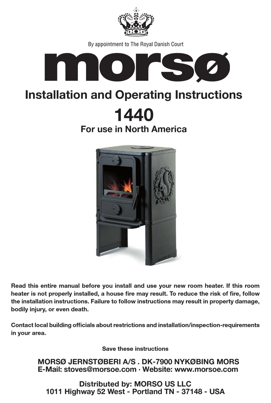 morso 1410 and 1440 on Morso 1440 Installation And Operating Instructions Manual Pdf Download Manualslib