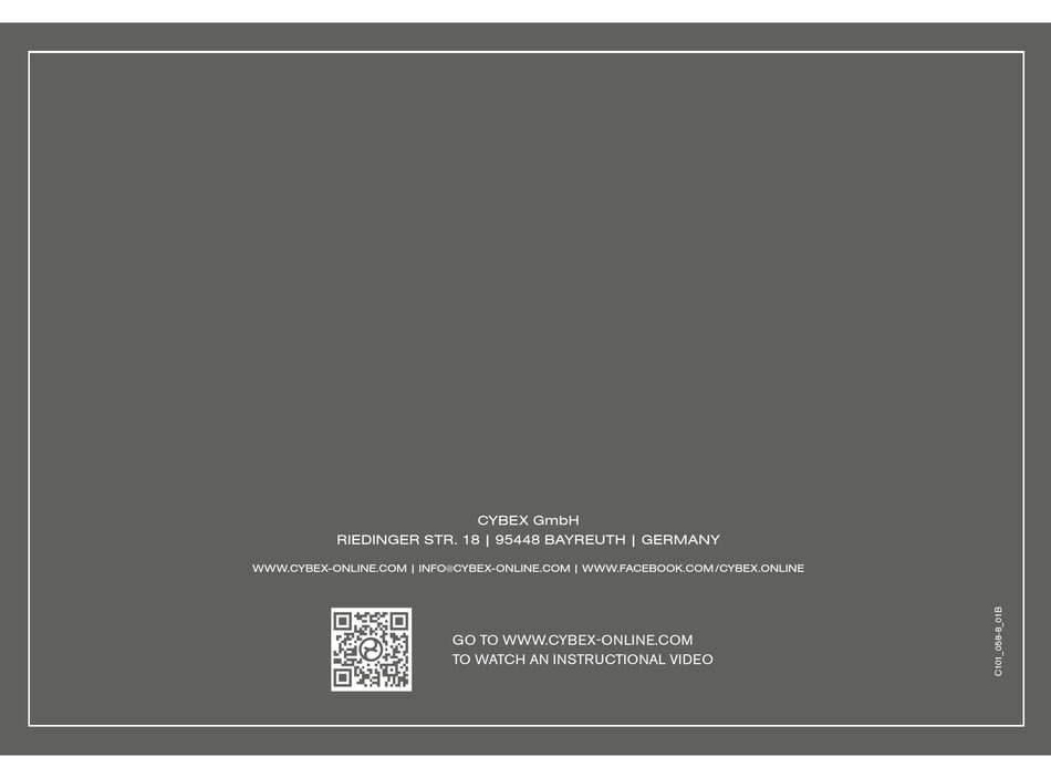 CYBEX SIRONA USER MANUAL Pdf Download | ManualsLib