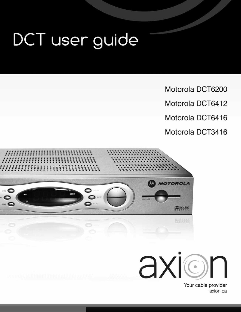 how to set time on motorola cable box