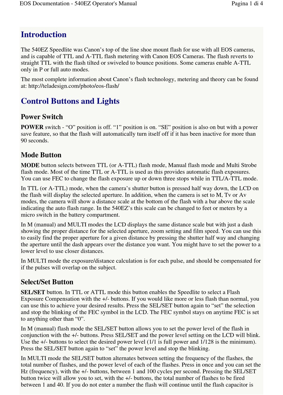 CANON 540EZ OPERATOR'S MANUAL Pdf Download ManualsLib