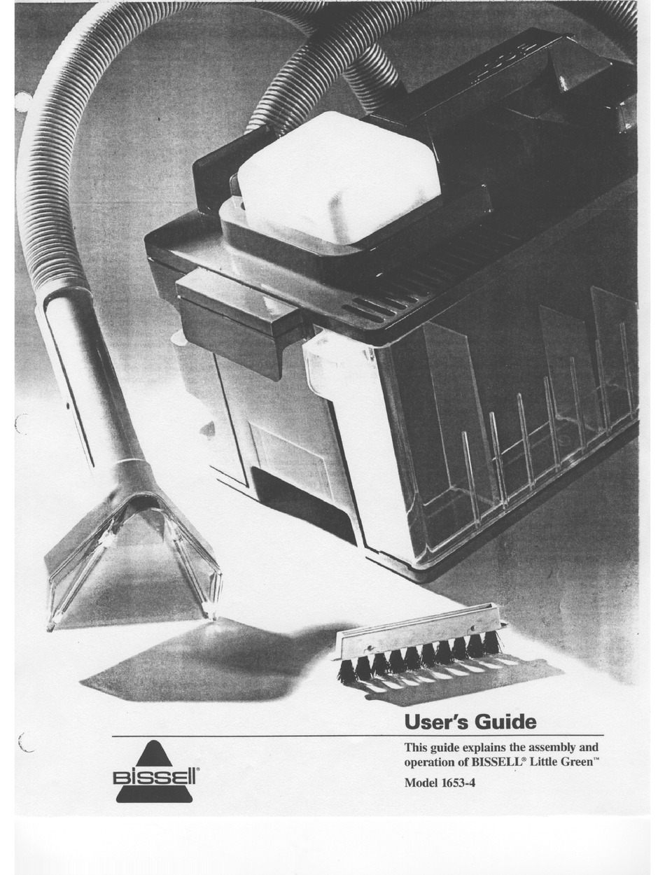 BISSELL LITTLE GREEN 1425 VACUUM CLEANER USER MANUAL
