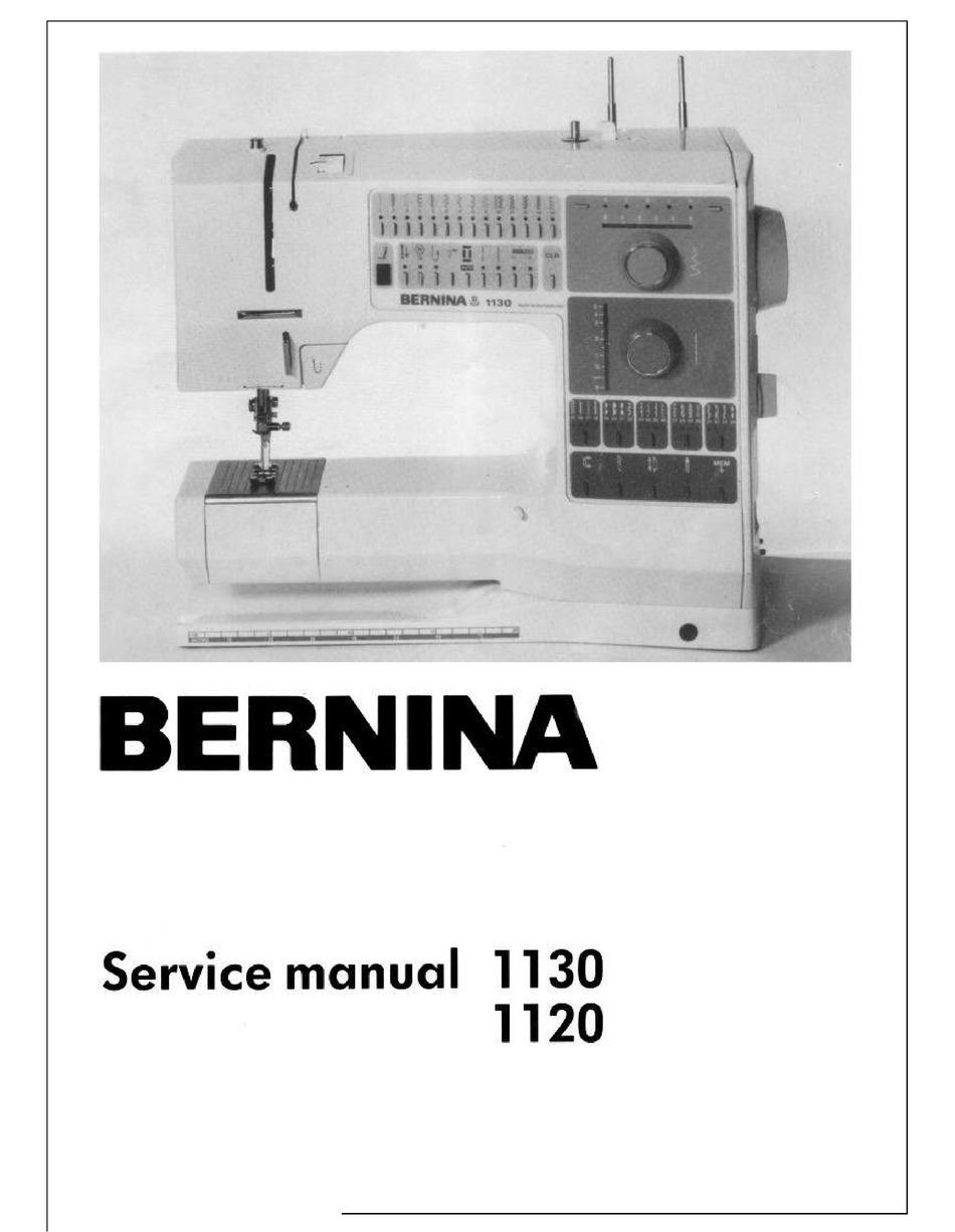 BERNINA 1130 SERVICE MANUAL Pdf Download ManualsLib