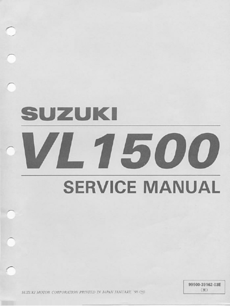 SUZUKI VL1500 SERVICE MANUAL Pdf Download | ManualsLib Suzuki Intruder 1400 Wiring-Diagram ManualsLib
